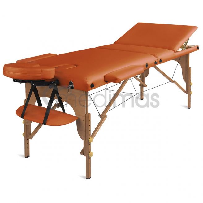 Hopfällbar 3-sektions massagebänk i trä Prosport 3